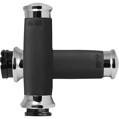 Puños Para Harley-Davidson Avon Contour Handgrips Chrome CC-85-CH