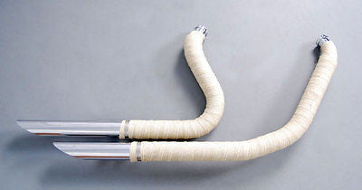 Cinta Anticalorica Para Escapes Color Blanco 7,62M Exhaust Heat Wrap Kit For Harley Davidson