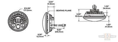 7" JW Lautsprecher LED Adaptiver Scheinwerfer Für Harley-Davidson Triumph BMW Indian
