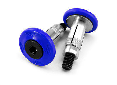 Pareja De Tornillos Topes Manillar 22-28mm Handlebar End Cap Kit Blue