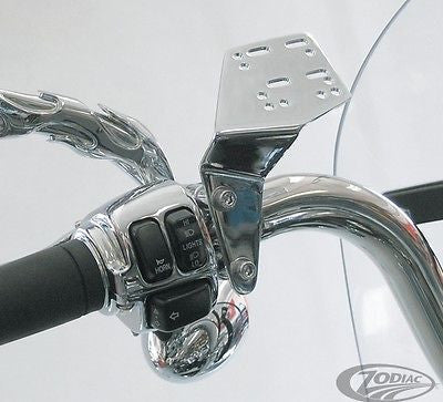 Dynojet Power Vision Chrome Handlebar Mounting Kit for Harley Davidson