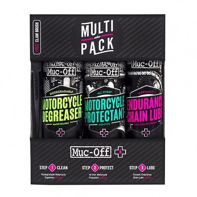 Kit Limpieza Proteccion Y Lubricacion Para Moto Muc-Off