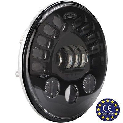 7" JW Lautsprecher LED Adaptiver Scheinwerfer Für Harley-Davidson Triumph BMW Indian