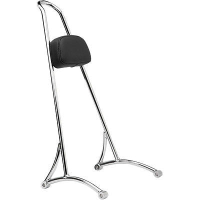 Respaldo Para Harley-Davidson® Sportster® Burly Chrome Tall Sissy Bar With Pad