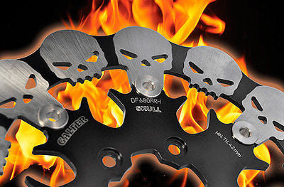 Floating Brake Disc For Harley-Davidson Galfer Skull Wave Floating Front Disk