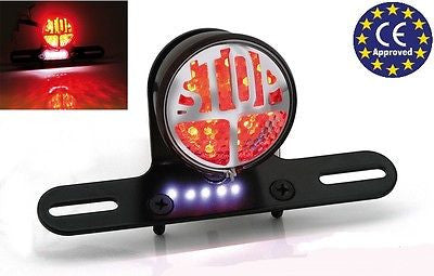 Piloto Trasero Led "Stop" Homologado Para Harley® Y Custom Stop Tail Lamp