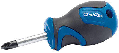 Professioneller kurzer Kreuzschlitzschraubendreher Nr. 2 x 38 mm