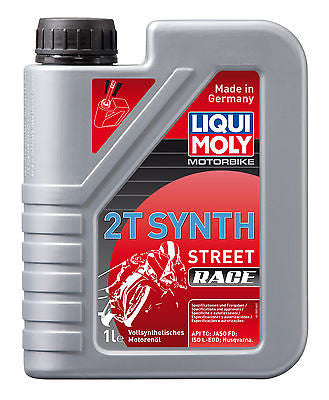 Aceite Sintetico Mezcla Alto Rendimiento Liqui-Moly 2T Synth Street Race 1L