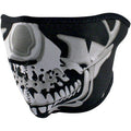 Mascara De Neopreno Neoprene Half Face Mask Chrome Skull