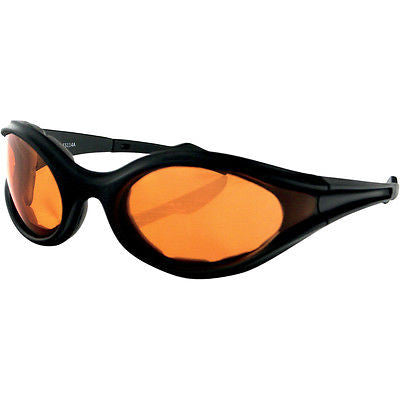 Bobster Motorradbrille Foamerz Sonnenbrille mit bernsteinfarbenen Gläsern