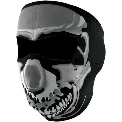 Mascara De Neopreno Neoprene Face Mask Chrome Skull