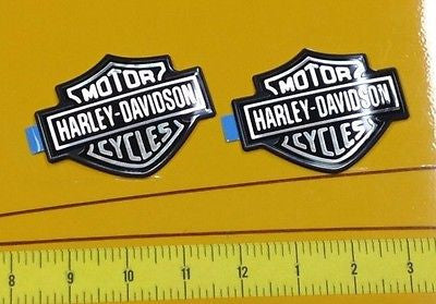 Pareja Emblemas Deposito Harley-Davidson Bar & Shield Fuel Tank Medallion Kit