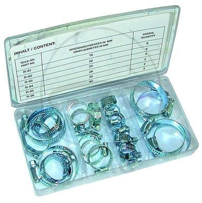 Surtido Abrazaderas Tornillo Ajustable 26 Pc. Adjustable Clamp Set