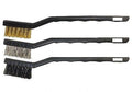 Set of 3 Mechanic Brushes (Brass, Steel, and Plastic) Workshop Brush Kit