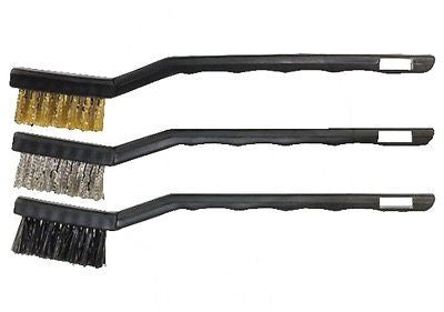 Juego 3 Cepillos De Mecanico (Laton, Acero Y Plastico) Workshop Brush Kit