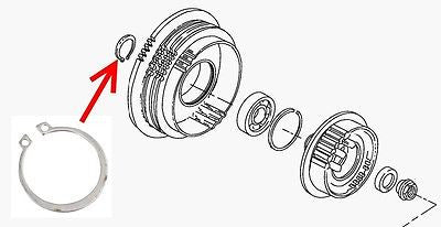 5 Circlip Buje Embrague Para Harley-Davidson®