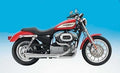 Supertrapp Supermegs 2-1 Auspuff für Sportster® ab '04, Chrom