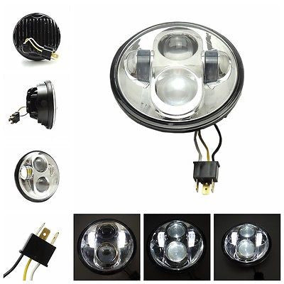 Optica Proyector Faro Led Para Harley-Davidson® 5-3/4" Led Headlight Chrome