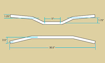 Manillar 22mm Biltwell Tracker Handlebar 7/8" Chrome