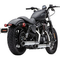 Auspuffanlagen für Sportster '14-Up Cobra 3" Slip-On Chrom-Schalldämpfer Race-Pro Tips