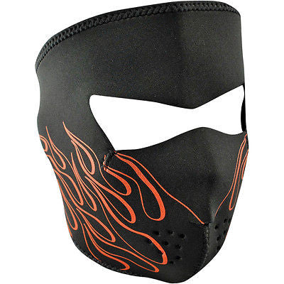 Mascara De Neopreno Neoprene Face Mask Orange Flame