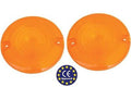 Pair of Approved Turn Signal Lenses for Harley-Davidson