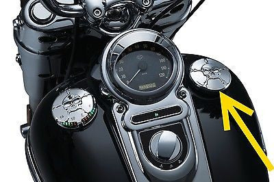Tapon De Deposito Para Harley-Davidson® Kuryakyn Chrome Zombie Gas Cap