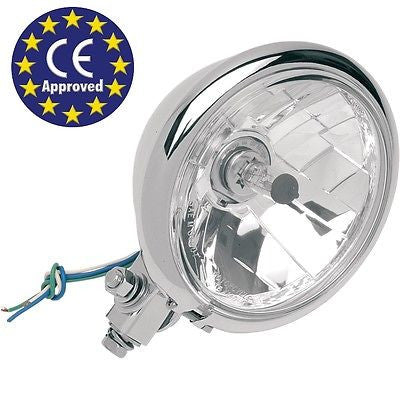 Transparent Optical Headlight Approved For Harley-Davidson 5-3/4" Headlamp