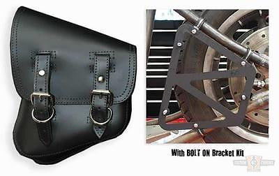 Side Swingarm Bag For Harley-Davidson® Softail® Swingarm Solo Bag Black