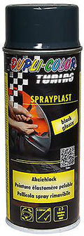 Flüssige Vinyl-Sprühfarbe Schwarz glänzend Dupli-Color Sprayplast Strip Paint