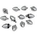 12 Bullet Point Screws Chrome Krommets Fasteners 12 Piece 6mm