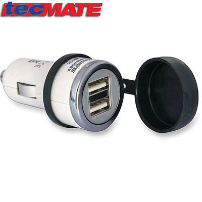 Adaptador De Toma USB Para Moto Cigarette Lighter Usb Charger O106 True 1000 MA