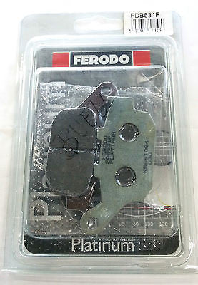 Pastillas Freno Trasero Para Buell XB '02-'10 Rear Brake Pads Ferodo Platinum