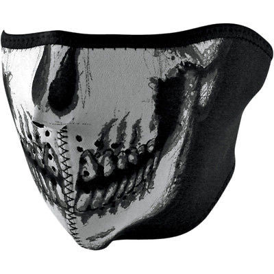 Mascara De Neopreno Neoprene Half Face Mask Skull Face,Glow In The Dark