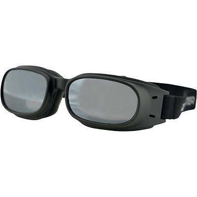 Bobster Piston Smoked Reflective Lens Goggles Motorradbrille
