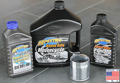 Complete Oil Change Kit For Harley-Davidson Twin Cam Spectro Oil Change Kit
