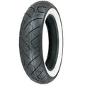 Rear Whitewall Tire 130/90-16 73H Shinko 777 White Side Wall