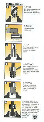 Riparazione del kit in tipi di elicolio 3/8 x 16 thread di riparazione thread kit
