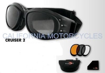 Gafas Motorista Bobster Cruiser II Con Lentes Intercambiables