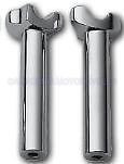 Torres De Aluminio Forjado 16,5 Cm (6") Recto Cromadas Para Harley-Davidson®