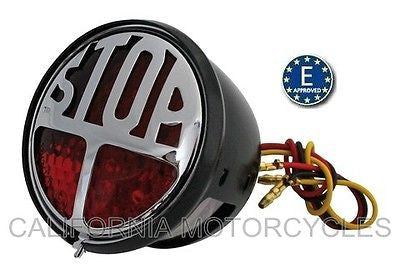 Piloto Trasero Led "Stop" Homologado Para Harley® Y Custom Stop Tail Lamp