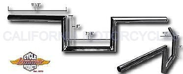 Manillar Para Harley-Davidson® Jammer "Z" Bar 6" Wide Handlebar