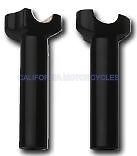 Torres De Aluminio Forjado 14 Cm (5") Recto Black Para Harley-Davidson®