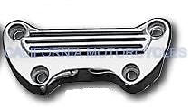 Abrazadera De Manillar Aletas Cromada Para Harley-Davidson® Ribbed Handlebar Clamp