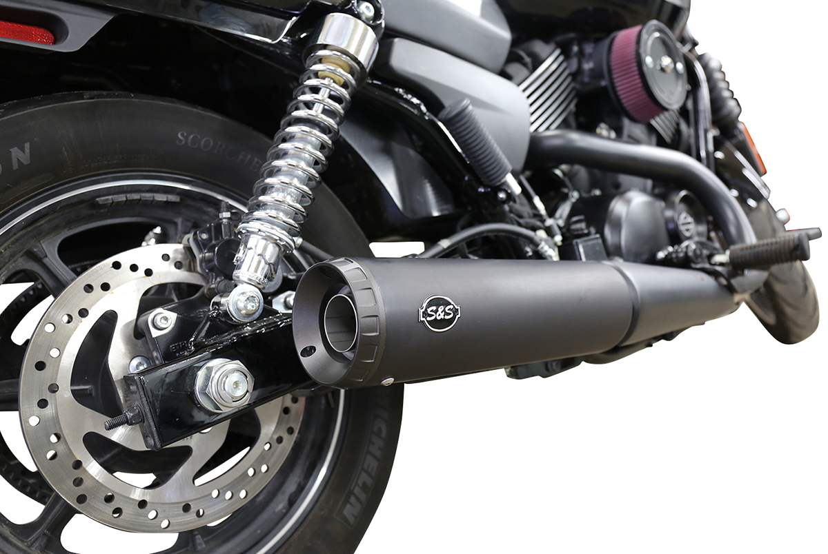 S&S CYCLE 4" GRAND NATIONAL SLIP-ON MUFFLER FOR HARLEY-DAVIDSON 2014 - 2019 Black 4" Grand National Slip-On Muffler