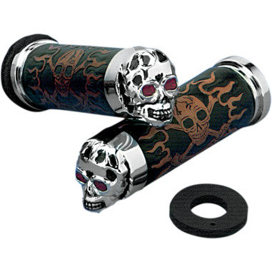 SKULL GRIPS FOR HARLEY-DAVIDSON