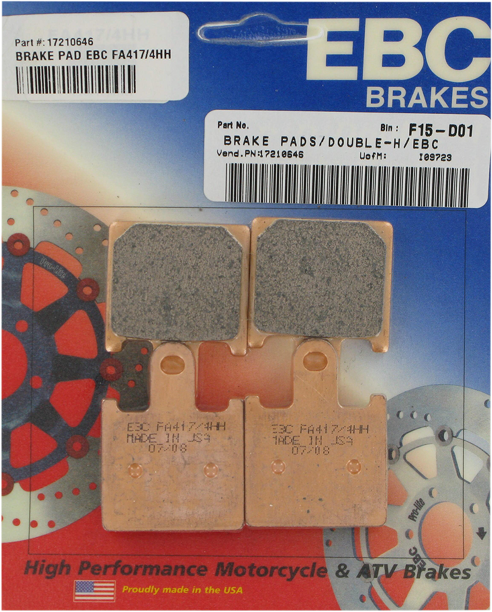 EBC BRAKE PADS AND SHOES BRAKE PAD EBC FA417/4HH
