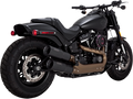 VANCE & HINES HI-OUTPUT SLIP-ON MUFFLERS FOR HARLEY-DAVIDSON 2018 - 2019 Matte Black Hi-Output Slip-On Muffler