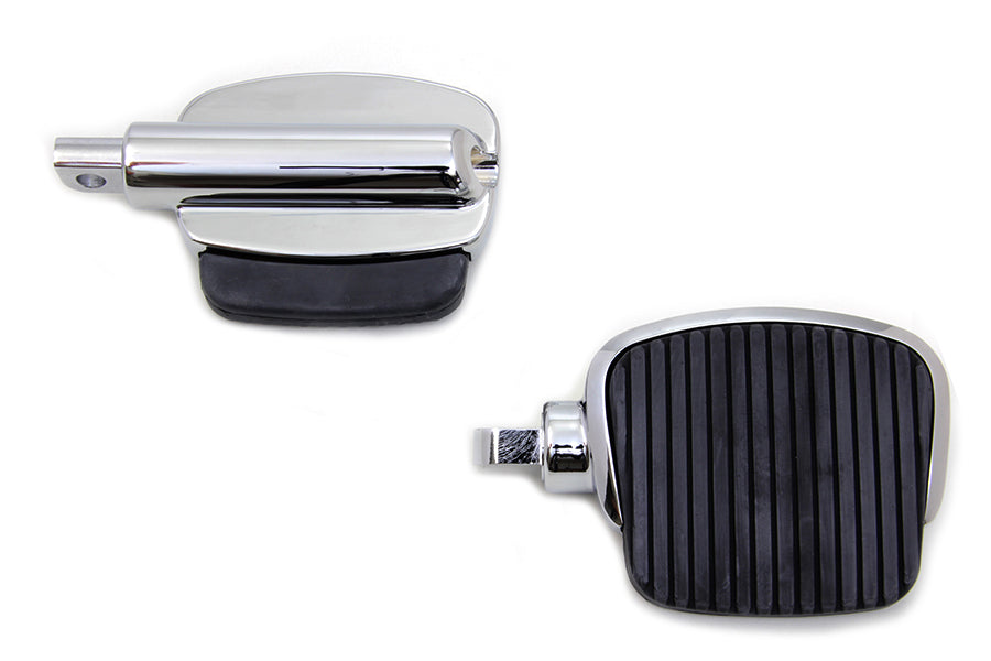 Chrome Mini Footboard Kit Large For Harley-Davidson