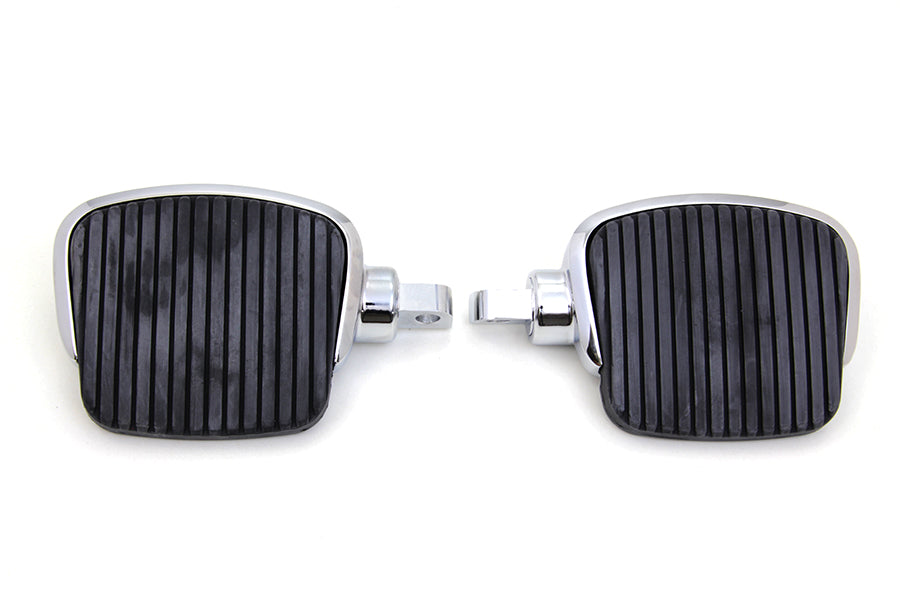 Chrome Mini Footboard Kit Large For Harley-Davidson